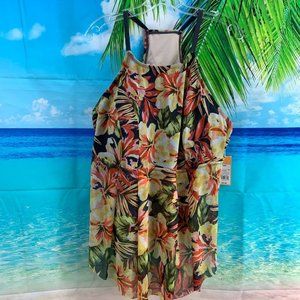 Kona Sol Floral Swim Top 22W #CC-079-080